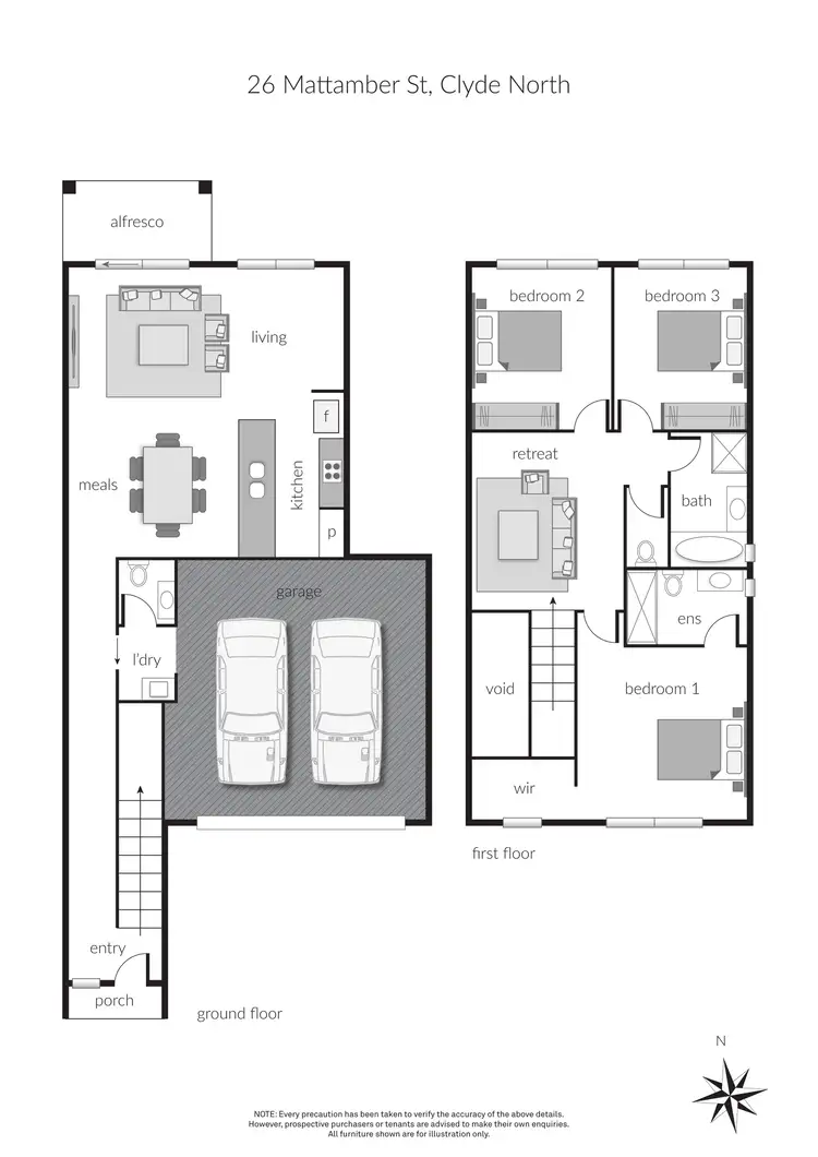 Floorplan of Homely house listing, 26 Mattamber Street, Clyde North VIC 3978