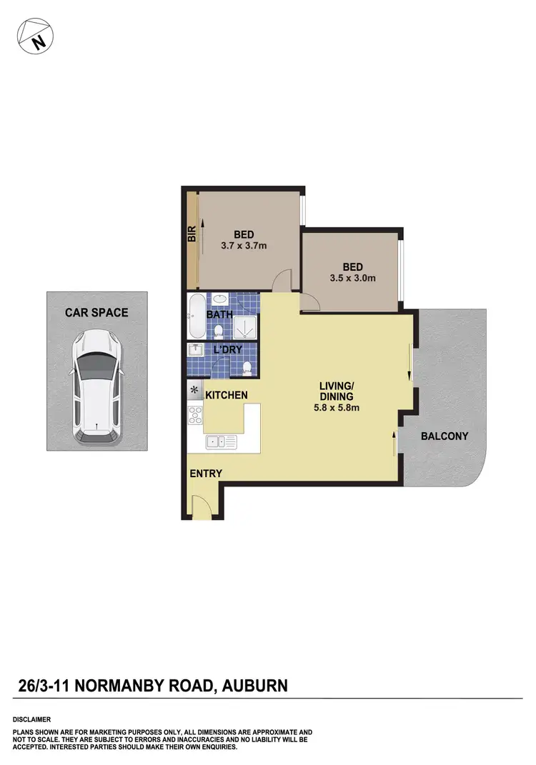 Floorplan of Homely unit listing, 26/3-11 Normanby Road, Auburn NSW 2144
