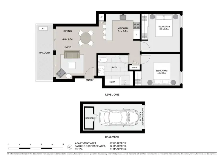 Floorplan of Homely apartment listing, 5/140 Spencer Road, Cremorne NSW 2090