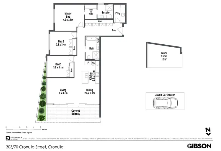 Floorplan of Homely apartment listing, 303/70 Cronulla Street, Cronulla NSW 2230