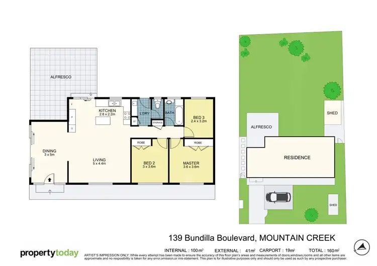Floorplan of Homely house listing, 139 Bundilla Boulevard, Mountain Creek QLD 4557