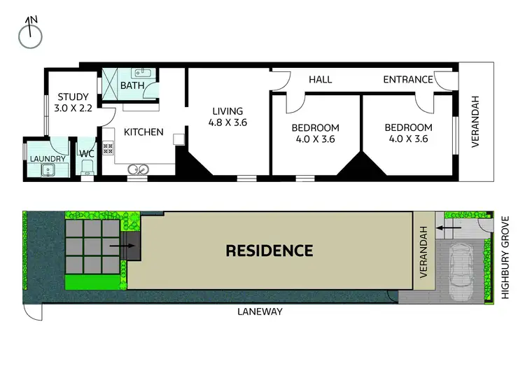 Floorplan of Homely house listing, 46 Highbury Grove, Prahran VIC 3181