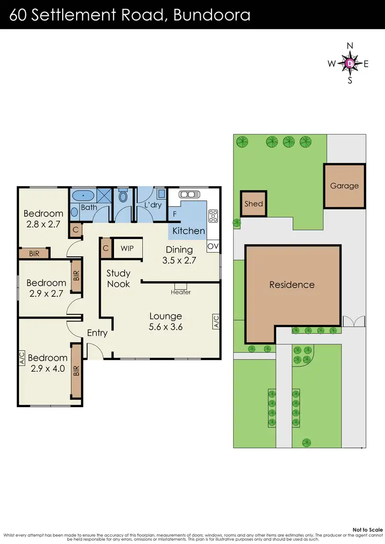 Floorplan of Homely house listing, 60 Settlement Road, Bundoora VIC 3083