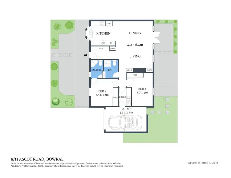 Floorplan of Homely villa listing, 8/11 Ascot Road, Bowral NSW 2576