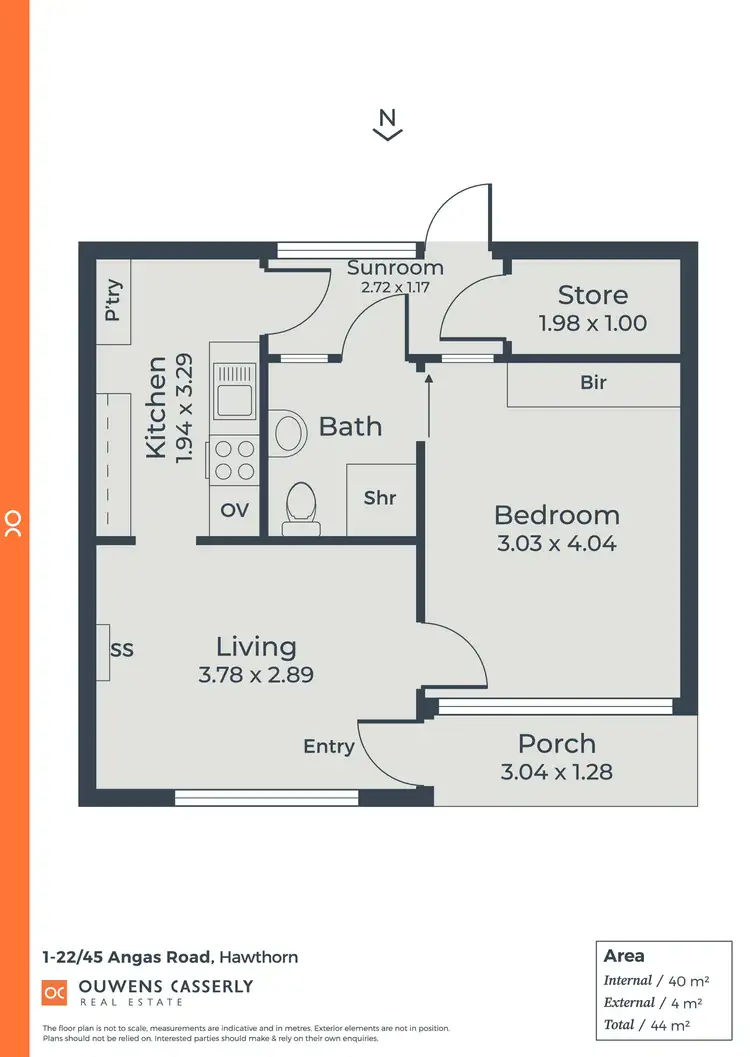 Floorplan of Homely block of units listing, 1-22/45 Angas Road, Hawthorn SA 5062