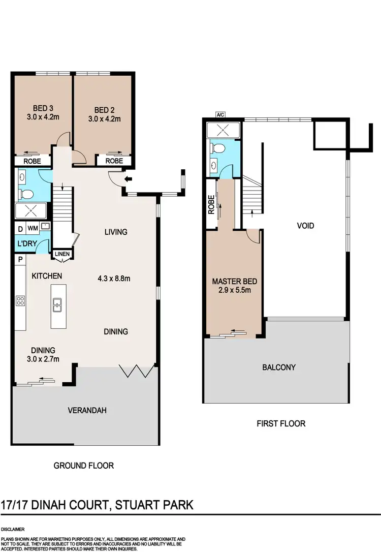 Floorplan of Homely apartment listing, 17/17 Dinah Court, Stuart Park NT 820