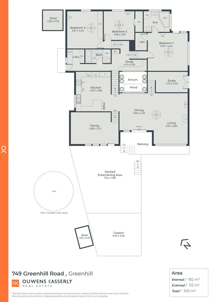 Floorplan of Homely house listing, 749 Greenhill Road, Greenhill SA 5140