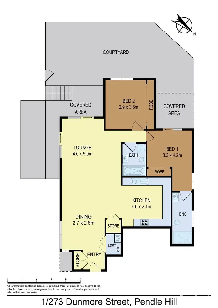 Floorplan of Homely apartment listing, 1/273 Dunmore Street, Pendle Hill NSW 2145