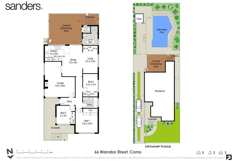 Floorplan of Homely house listing, 66 Warraba Street, Como NSW 2226