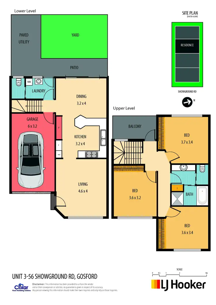 Floorplan of Homely townhouse listing, 3/56 Showground Road, Gosford NSW 2250