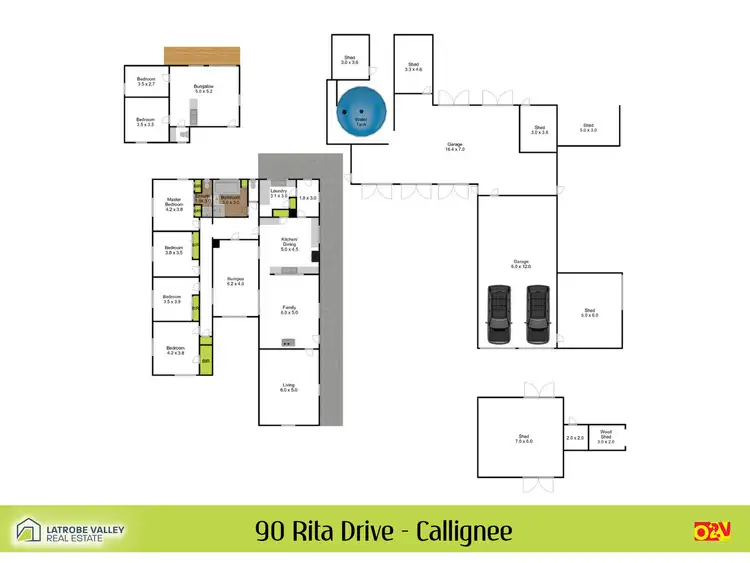 Floorplan of Homely house listing, 90 Rita Drive, Callignee VIC 3844