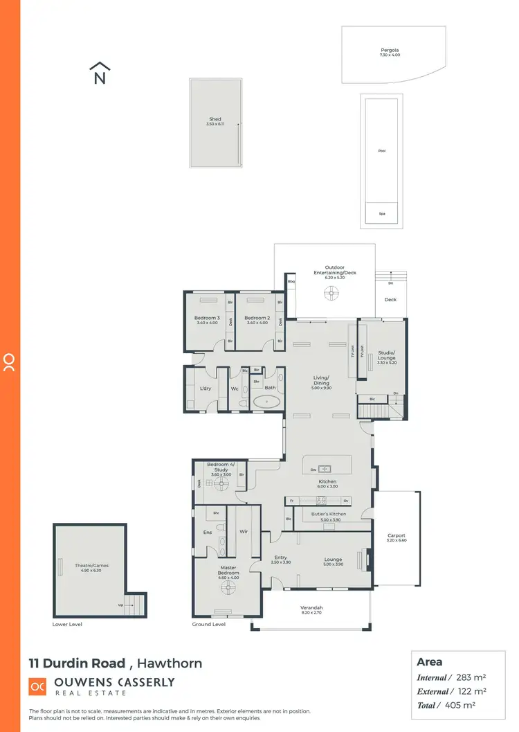 Floorplan of Homely house listing, 11 Durdin Road, Hawthorn SA 5062