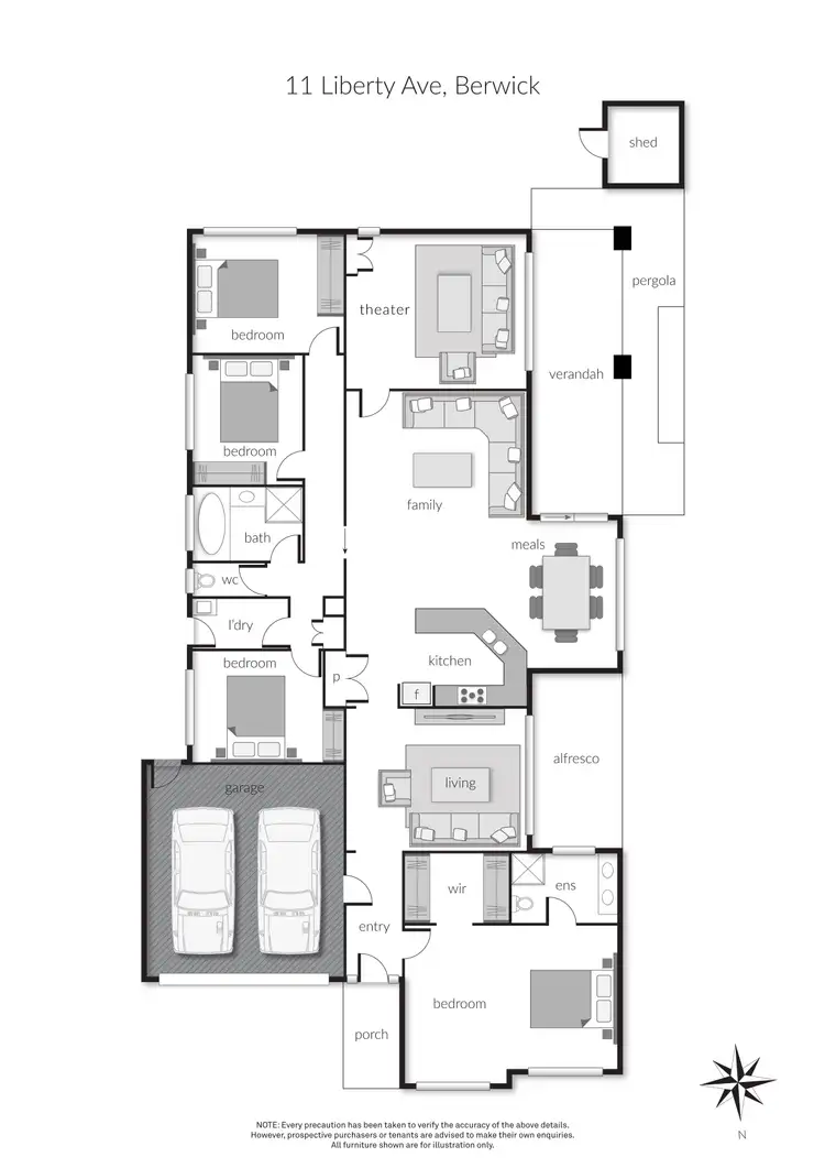 Floorplan of Homely house listing, 11 Liberty Avenue, Berwick VIC 3806