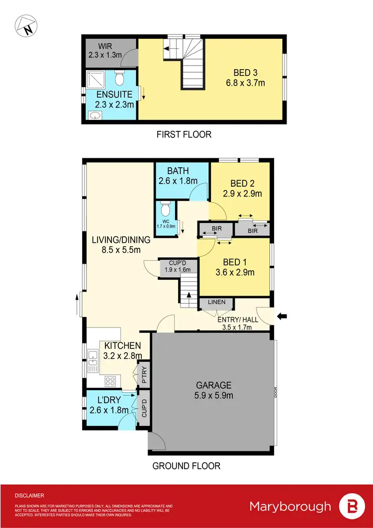 Floorplan of Homely house listing, 3/47 Clarendon Street, Maryborough VIC 3465