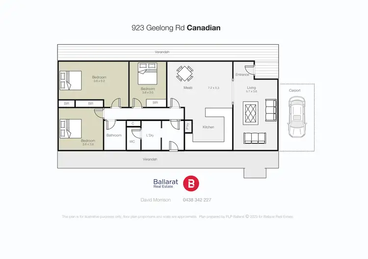 Floorplan of Homely house listing, 923 Geelong Road, Canadian VIC 3350