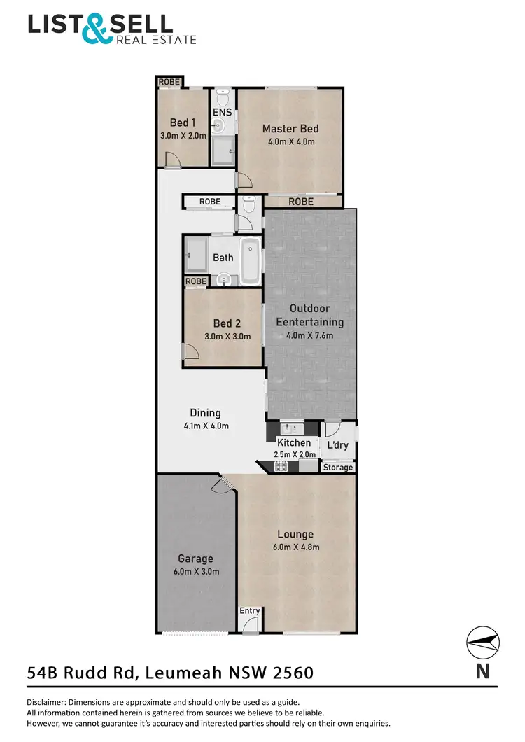 Floorplan of Homely house listing, 54B Rudd Road, Leumeah NSW 2560