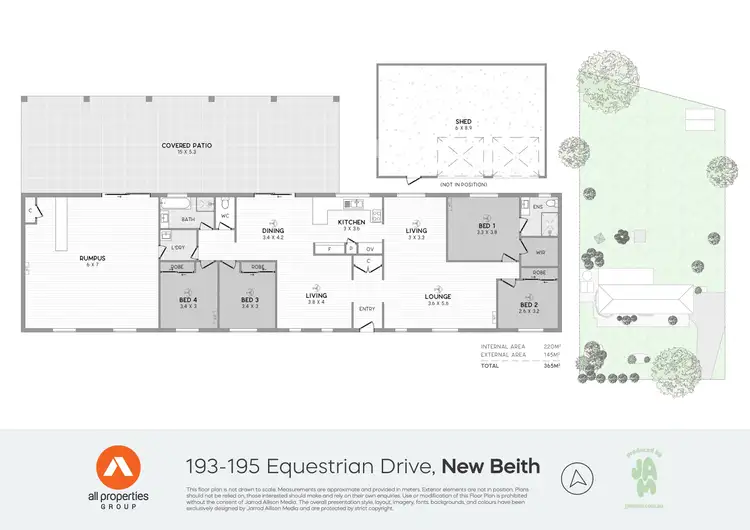 Floorplan of Homely house listing, 193-195 Equestrian Drive, New Beith QLD 4124