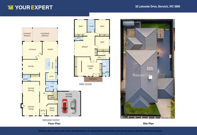 Floorplan of Homely house listing, 32 Lakeside Drive, Berwick VIC 3806