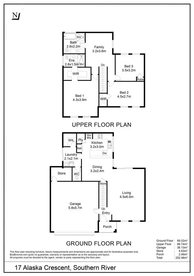 Floorplan of Homely house listing, 17 Alaska Crescent, Southern River WA 6110