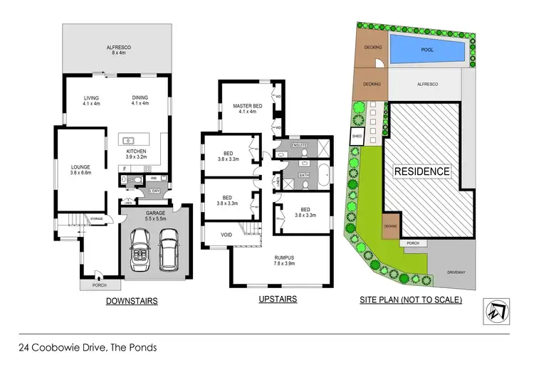 Floorplan of Homely house listing, 24 Coobowie Drive, The Ponds NSW 2769