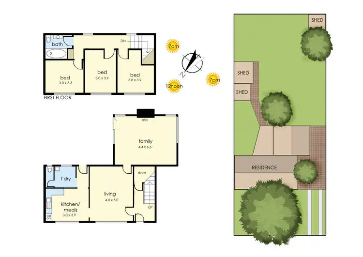 Floorplan of Homely house listing, 10 Poplar Street, Frankston North VIC 3200
