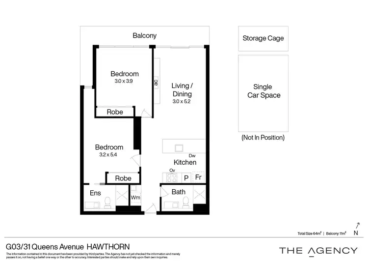 Floorplan of Homely apartment listing, G03/31 Queens Avenue, Hawthorn VIC 3122