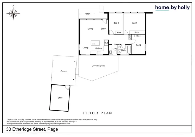 Floorplan of Homely house listing, 30 Etheridge Street, Page ACT 2614