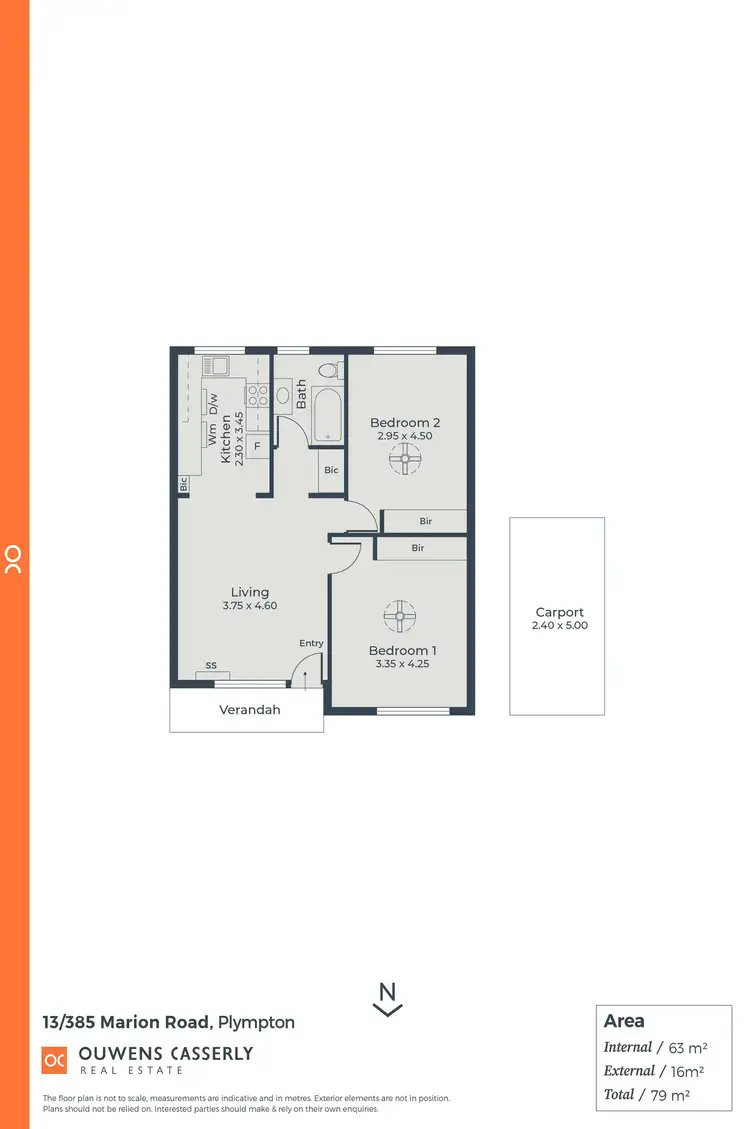 Floorplan of Homely unit listing, 13/385 Marion Road, Plympton SA 5038