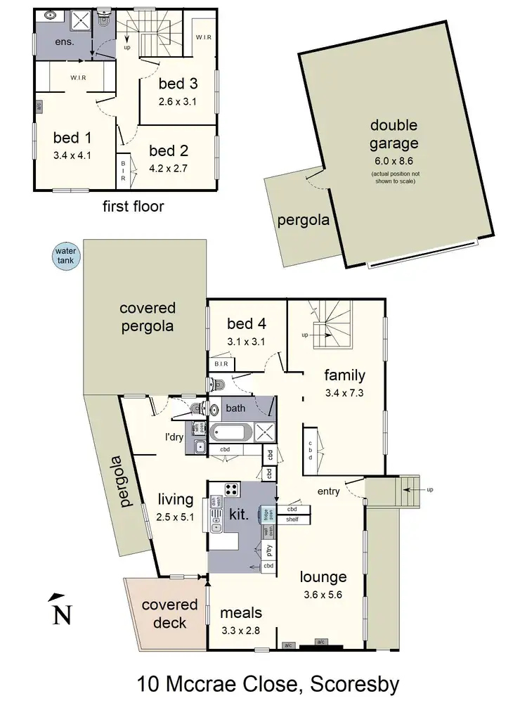 Floorplan of Homely house listing, 10 McCrae Close, Scoresby VIC 3179