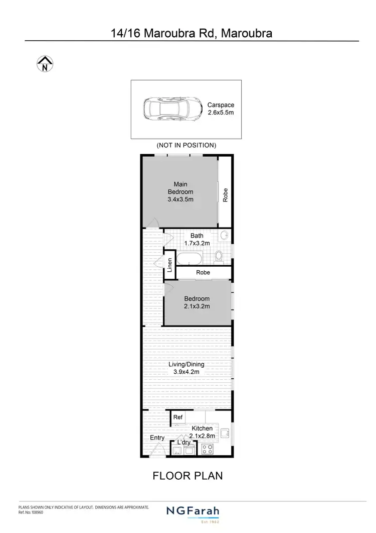 Floorplan of Homely apartment listing, 14/16 Maroubra Road, Maroubra NSW 2035