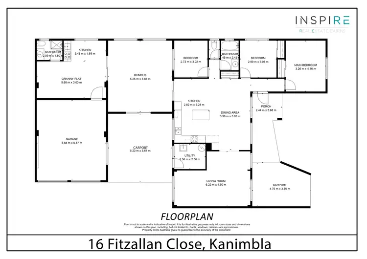 Floorplan of Homely house listing, 16 Fitzallan Close, Kanimbla QLD 4870