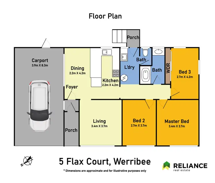 Floorplan of Homely house listing, 5 Flax Court, Werribee VIC 3030