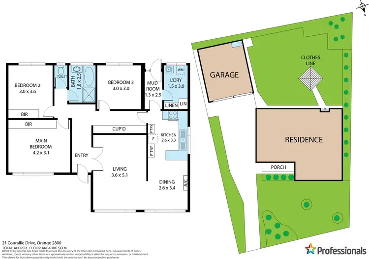 Floorplan of Homely house listing, 21 Courallie Drive, Orange NSW 2800