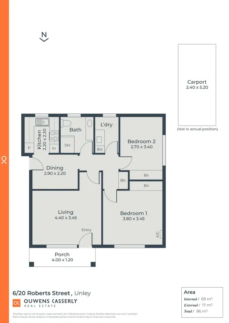 Floorplan of Homely unit listing, 6/20 Roberts Street, Unley SA 5061