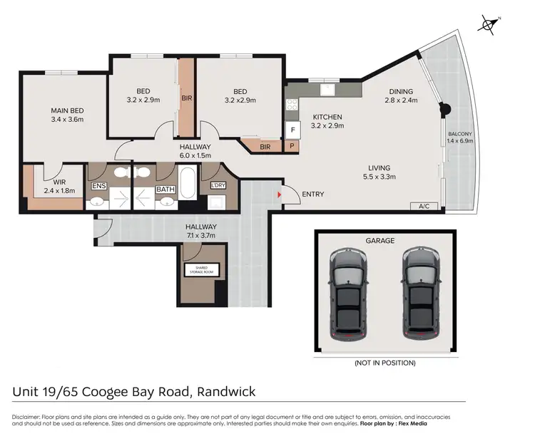 Floorplan of Homely apartment listing, 19/65-67 Coogee Bay Road, Randwick NSW 2031