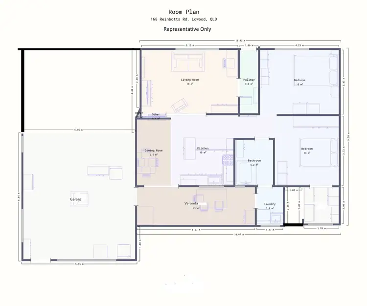 Floorplan of Homely rural property listing, 168 Reinbotts Road, Lowood QLD 4311