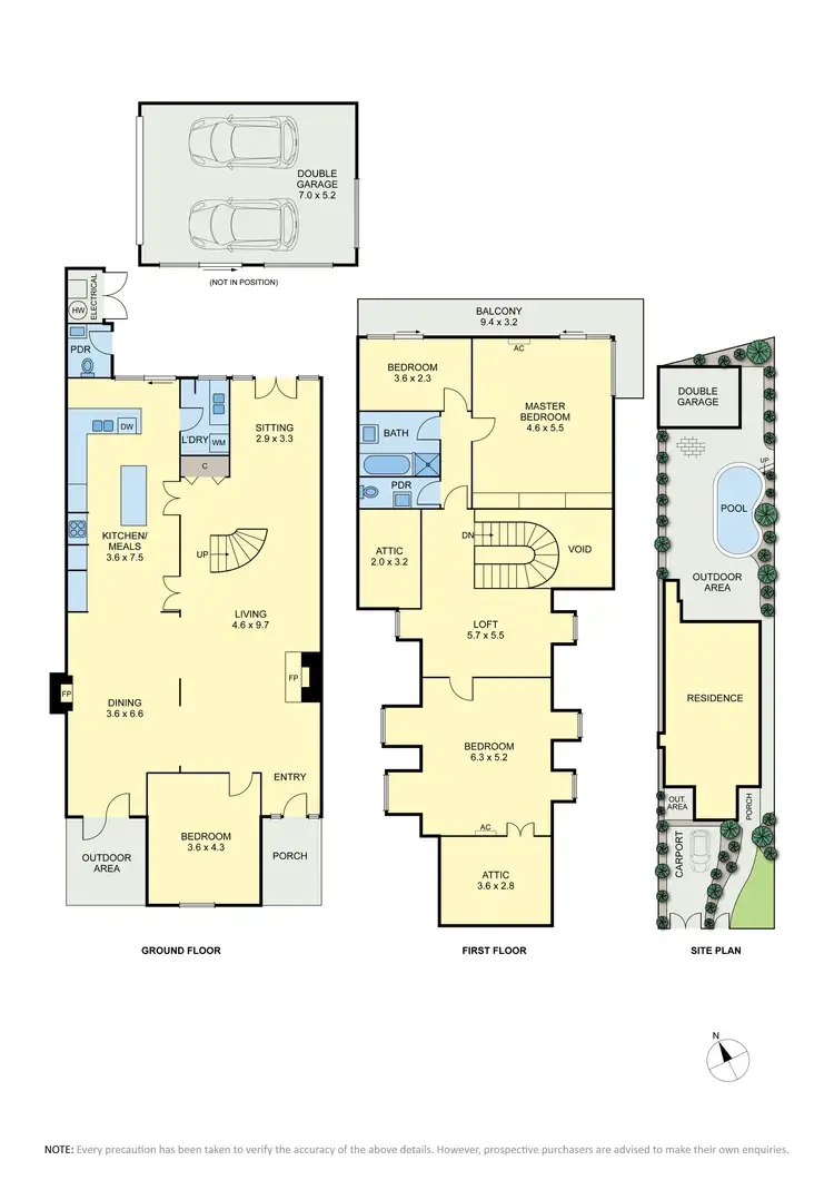 Floorplan of Homely house listing, 36 Market Street, Essendon VIC 3040
