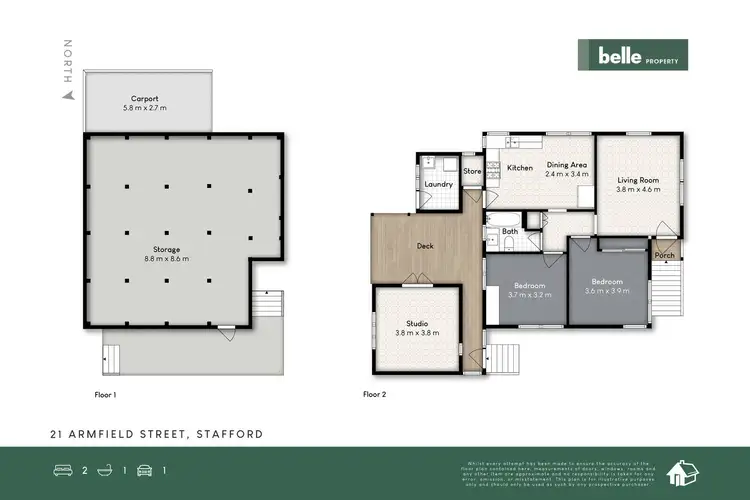 Floorplan of Homely house listing, 21 Armfield Street, Stafford QLD 4053