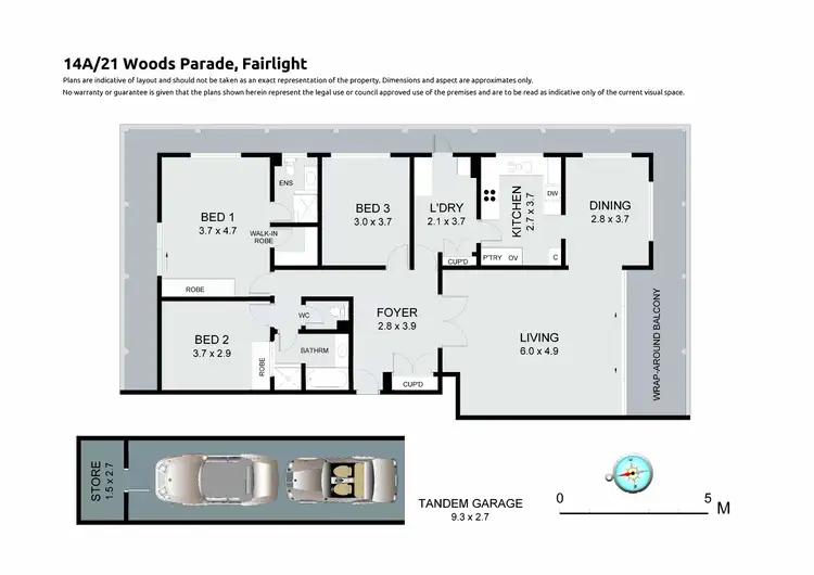 Floorplan of Homely apartment listing, 14a/21 Woods Parade, Fairlight NSW 2094