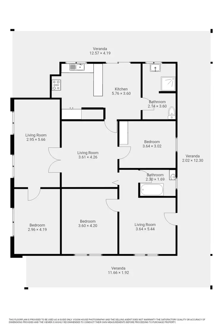 Floorplan of Homely house listing, 21 Farrell Street, Ouyen VIC 3490
