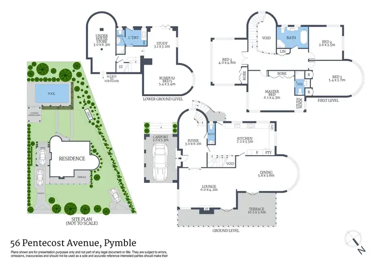 Floorplan of Homely house listing, 56 Pentecost Avenue, Pymble NSW 2073