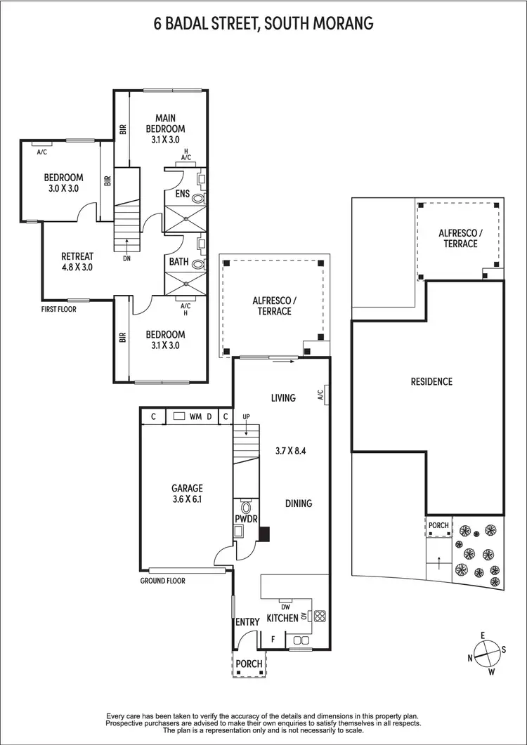 Floorplan of Homely townhouse listing, 6 Badal Street, South Morang VIC 3752