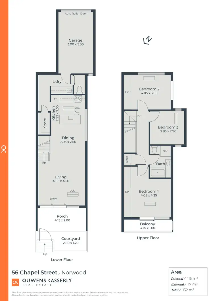 Floorplan of Homely townhouse listing, 56 Chapel Street, Norwood SA 5067