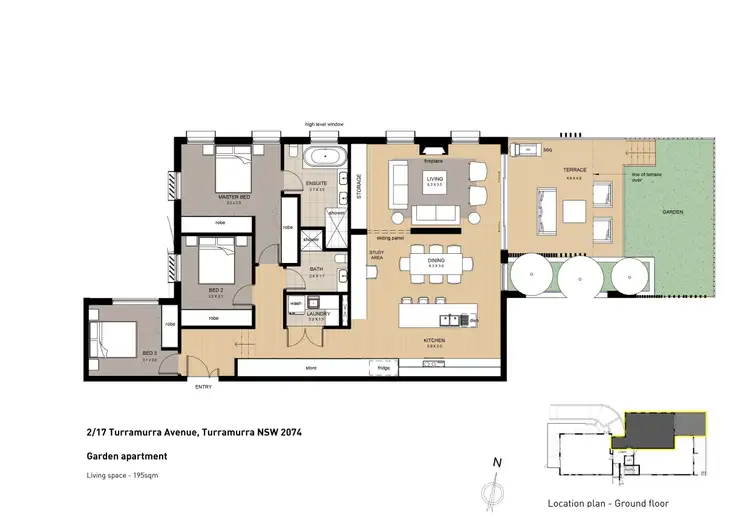 Floorplan of Homely apartment listing, 2/17 Turramurra Avenue, Turramurra NSW 2074