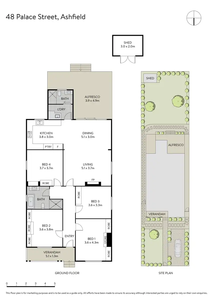 Floorplan of Homely house listing, 48 Palace Street, Ashfield NSW 2131