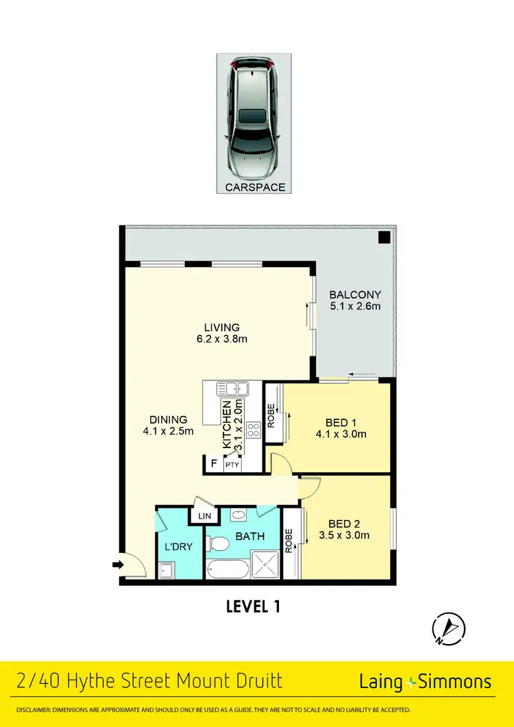 Floorplan of Homely unit listing, 2/40 Hythe Street, Mount Druitt NSW 2770