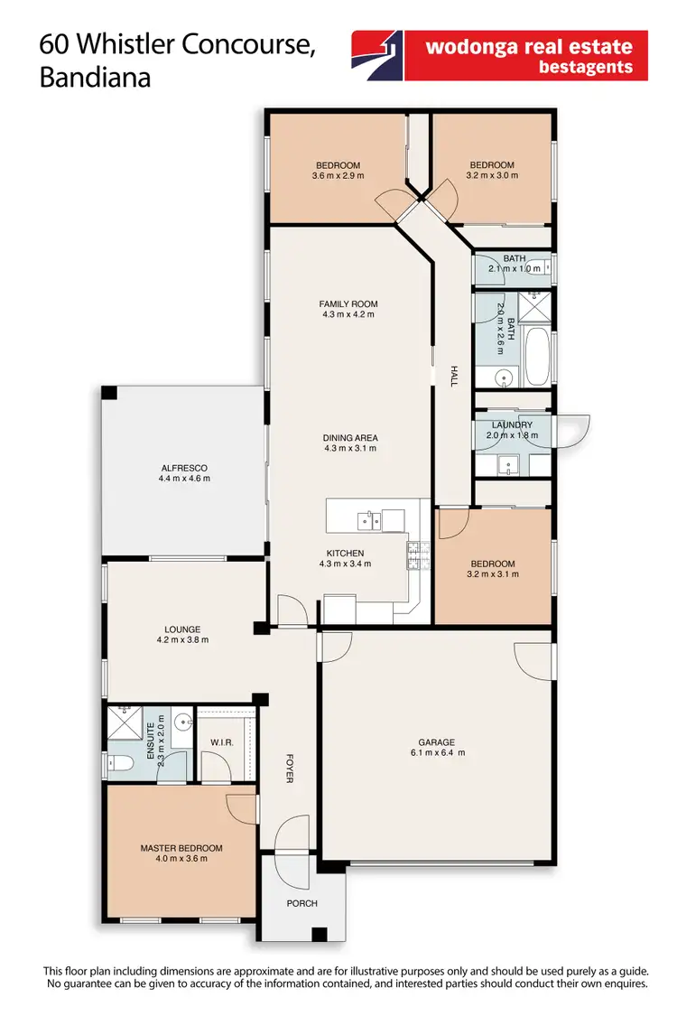 Floorplan of Homely house listing, 60 Whistler Concourse, Bandiana VIC 3691
