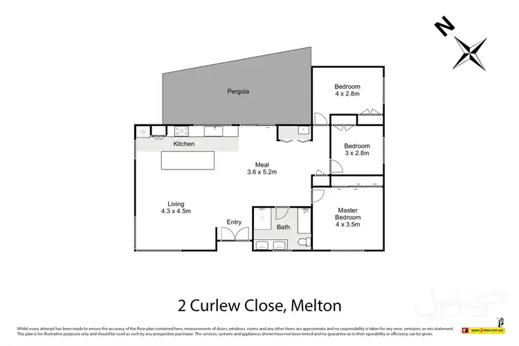 Floorplan of Homely house listing, 2 Curlew Close, Melton VIC 3337