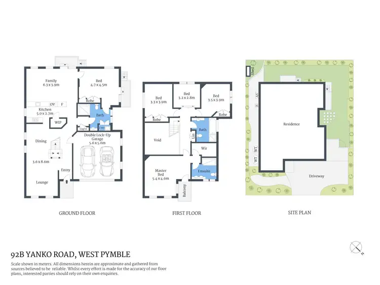 Floorplan of Homely house listing, 92B Yanko Road, West Pymble NSW 2073