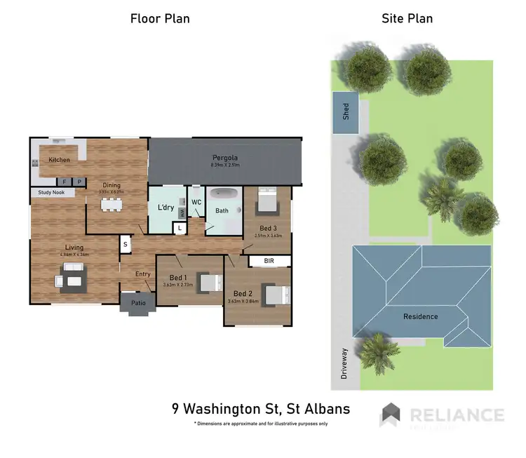 Floorplan of Homely house listing, 9 Washington Street, St Albans VIC 3021
